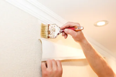 Pose de papier peint à Vialer — revêtements muraux et toiles de verre